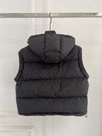 Black Hooded Puffer Jacket