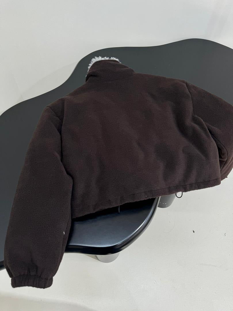 Cropped Fleece Jacket