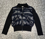 Wool Knit Sleeve Down Jacket