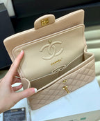 Classic Flap Small Bag 23cm – Beige Edition