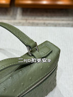 Loro Ostrich Leather Clutch 19