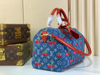 Monogram Denim Cerise