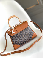 Classic Pattern Top Handle Bag